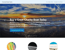 Tablet Screenshot of charityboatsales.org